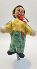 Two Vtg Disney Plush Hand Puppets  Rubber Face Shoes Pinocchio  Applause Mickey