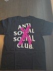 Anti Social Social Club Black With Pink X T-shirt Size Xl Nwt