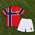 2026 Kids Braut Haaland 9 Norway Jersey Home Youth Kit Jersey   Short Set