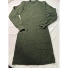 Btfbm Women Green Ribbed Knit Long Sleeve Midi Sweater Dress Size M