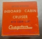 Vintage Cragston Battery Operated Inboard Cabin Cruiser   Cabin Light Us Seller