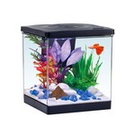 1 5 Gallon Plastic Fish Tank Aquarium Kit With Led Light Home Office Display New