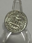 1960-p  Silver Washington Quarter Circulated Condition Stock Photo