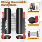 Table Tennis Set With Retractable Net  Portable Ping Pong Paddle Set With 2