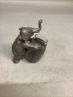 Vintage Elephant With Barrel Shot Glass Holder - Unique Item