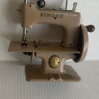 Singer Sewhandy Model 20 Hand Crank Child Sewing Machine Beige