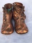 Vintage  Bronzed Baby Shoes