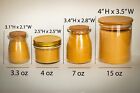 100  Pure Beeswax Glass Jar Candle With Bamboo Lid  Choose Your Scent And Size