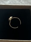 10k Yellow Gold Toe Ring Or Baby Ring Size Adjustable