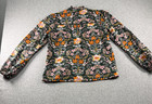 Boden Helena Cotton Top Us 6 Green Floral Puff Sleeve Blouse T1907