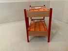 Vintage Lundby Dollhouse Furniture  Bunk Bed With Ladder And Bedding