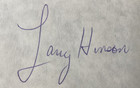 Larry Hinson Personally Autographed Signed Pga Golf Card Freeship