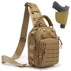 Tactical Concealed Carry Handgun Sling Bag With Gun Holster Shoulder Chest Bag