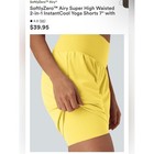      Nwt Halara Xs Softlyzero Airy Yoga Shorts In Goldfinch