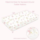 Baby Crib Sheets Girl 2 Pack  Pink Bow Toddler Bed Sheets  Extra Breathable     