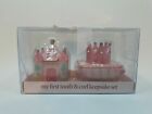 Baby Essentials My First Tooth And Curl Keepsake Set Castle And Crown Pink New