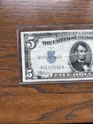 1934 A  5 North Africa Silver Certificate Ww11 Emergency Issued