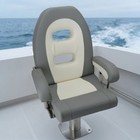 Marine Steering Station Seat Padded Driver Seat With Armrests Ergonomic