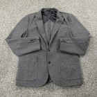 J Crew Blazer Mens M Gray Knit Wool Blend 2 Button Unstructured Suit Coat Jacket