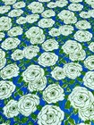 1950   s Van Gogh Style Celestial Roses Barkcloth Era Mid Century Vintage Fabric