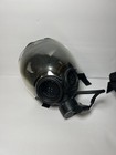 Vintage Msa Gas Mask Full Face Riot Control Respirator W  Canvas Carrier Bag
