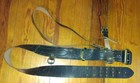 Antique Leather Military Belt With Brass Buckle And Shoulder Strap