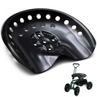 Vintage Metal Tractor Seat For Lawnmower  Forklift  Farm   Bar Stool - Black