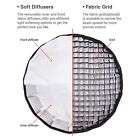 Godox Qr-p90 Quick Release Portable Deep Parabolic Softbox With Honeycomb Grid