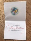 Vintage Christmas Greeting Card Unused Candy Cane Ornaments Hallmark Free Ship