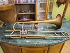 Vintage Valve Trombone Pink Brass Orpheus 1982  90 Case Mouthpiece Soviet Union