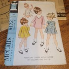 Vintage Mccalls Toddler Sz 3 9173 Dress Pattern Uncut 1968  p15