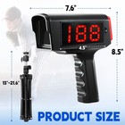 Baseball Radar Gun With Tripod led lcd Larger Display Speed Sensors Handheld