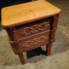 Stunning And Unique Antique 4 Drawer Sewing Stand Box Ornate 11x15x21h