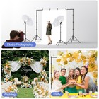 Emart Photo Video Studio Backdrop Stand Kit  8 5x10ft Adjustable Photography Gre