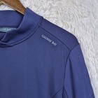 Galway Bay Womens Xl Laune Hybrid Midlayer Navy Blue Mock Neck Long Sleeve Golf