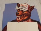 Beer Wolf Sign 1986 Nos Coors Light Cardboard Counter Card Official Nice