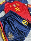 Spain Jersey Set Soccer Youth Extra Large Xl