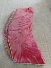 Women   s Indian Kameez Pant Set Pink Chiffon Embroidered Beaded M-l