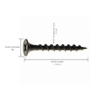  6 X 1-1 4 In   2 Phillips Bugle Head Coarse Thread Sharp Point Drywall Screws  