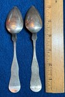 Lot 2 American Coin Silver Spoon N Harding   Co Boston Mass 6    Total 26 5 Grams