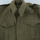 Vtg Wwii Canadian Army Wool British Battle Dress Jacket Crop Fit M Bond 1953