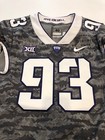 Game Worn Used Nike Tcu Horned Frogs Football Jersey Size 40  93