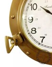 12 In Antique Nautical Navigation Marine Ship Porthole Brass Wall Decor Clock