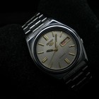 Vintage 1975 Seiko 5 Automatic 7009-8760 Day Date Stainless Steel Japan Watch
