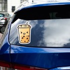 Iced Bubble Tea Drink - Vinyl Decal Sticker - Car Window Laptop -  1618