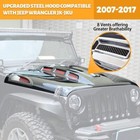 Hood Vented Heat Dispersion For 2007-2018 Jeep Wrangler Jk Jku Hood Upgrade