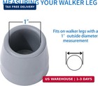 4pcs Rubber Walker Tips 1    Heavy Duty Replacement Tips For Walkers  Commodes 