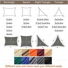Waterproof Shade Sail Patio Awning Outdoor Garden Pool Sun Canopy Shelter Cover