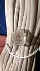 Telephone Extension Line Cord 25    White Rj11 Plug Phone Landline Fax Wire Cable