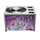 110v Countertop 45cm  18   Single Round Pan With 3 Tanks Fried Ice Cream Machine